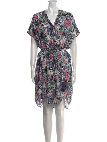 Saloni Dresses Silk Knee-Length Dress M