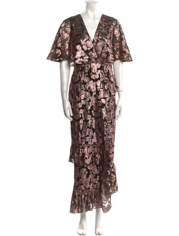 Saloni Dresses Silk Long Dress Us2, UK6 | XS