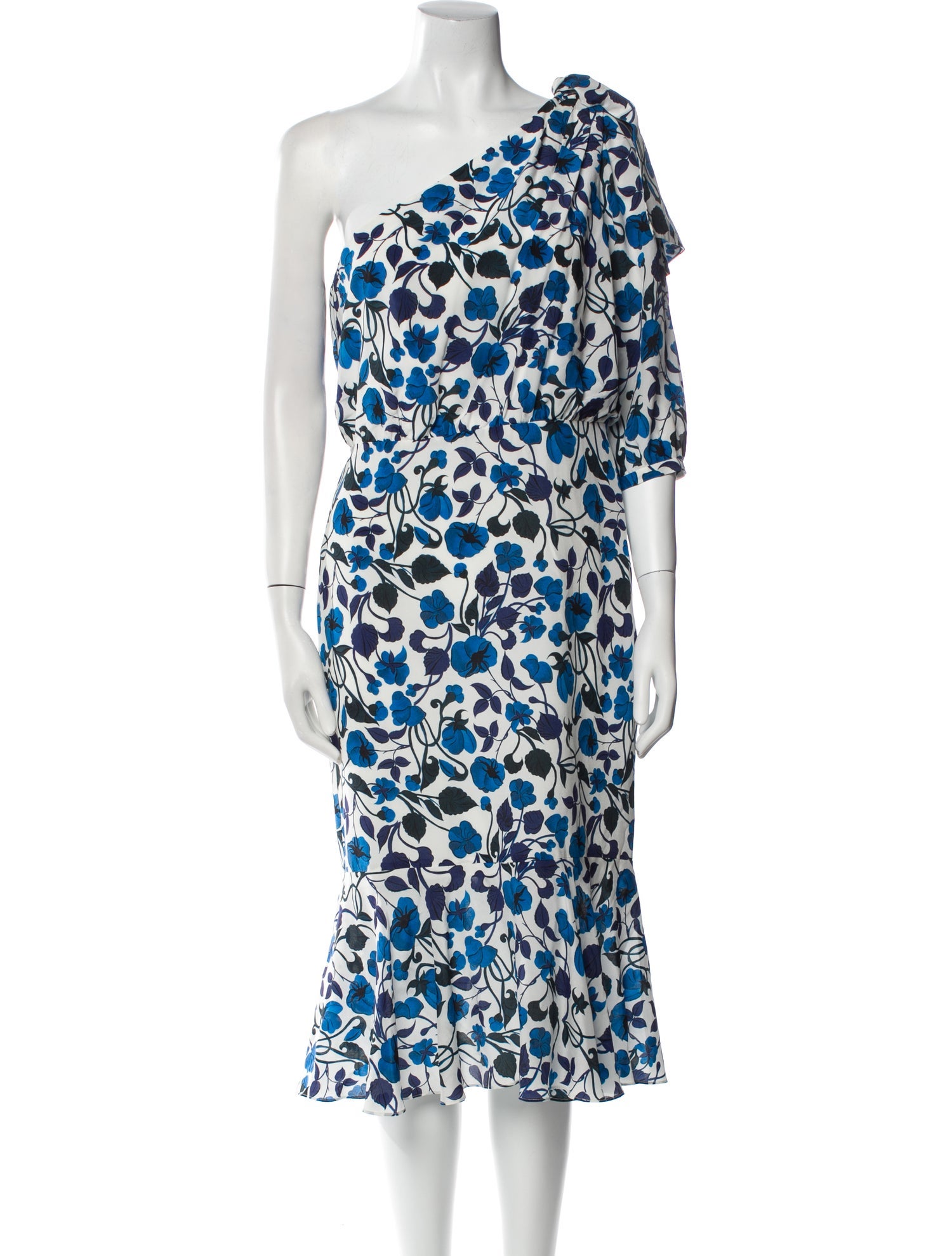 Saloni Silk Midi Length Dress w/ Tags