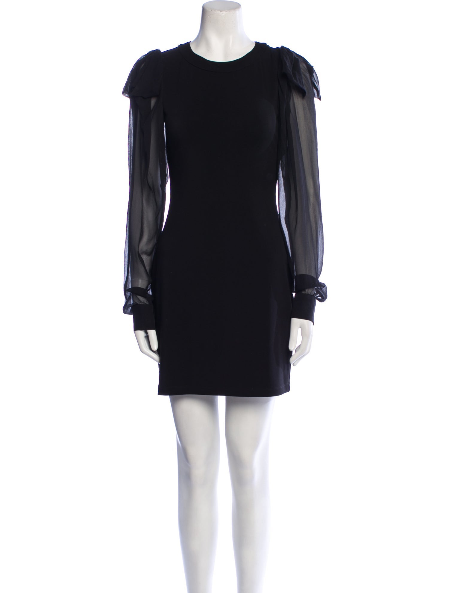 Saloni Crew Neck Mini Dress