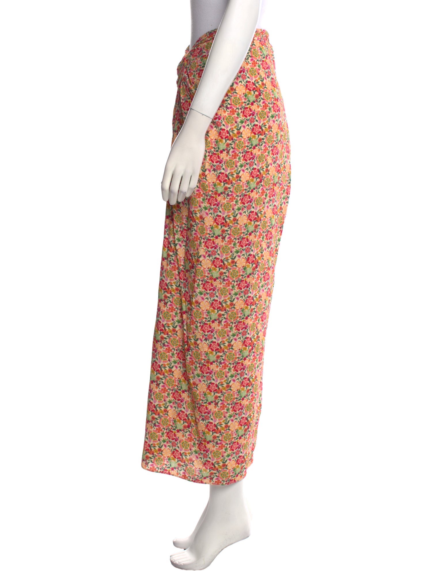 Saloni Floral Print Long Skirt