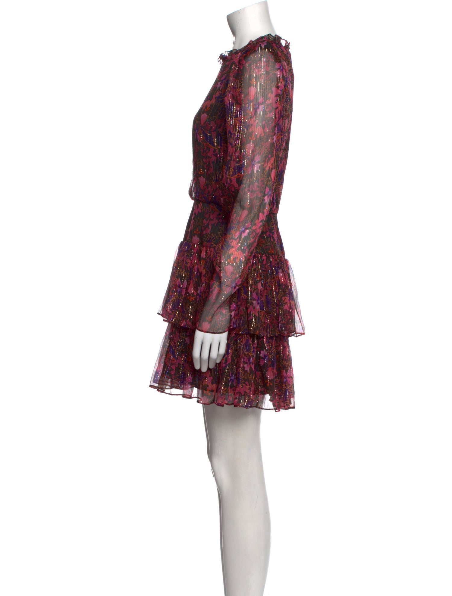 Saloni Silk Mini Dress