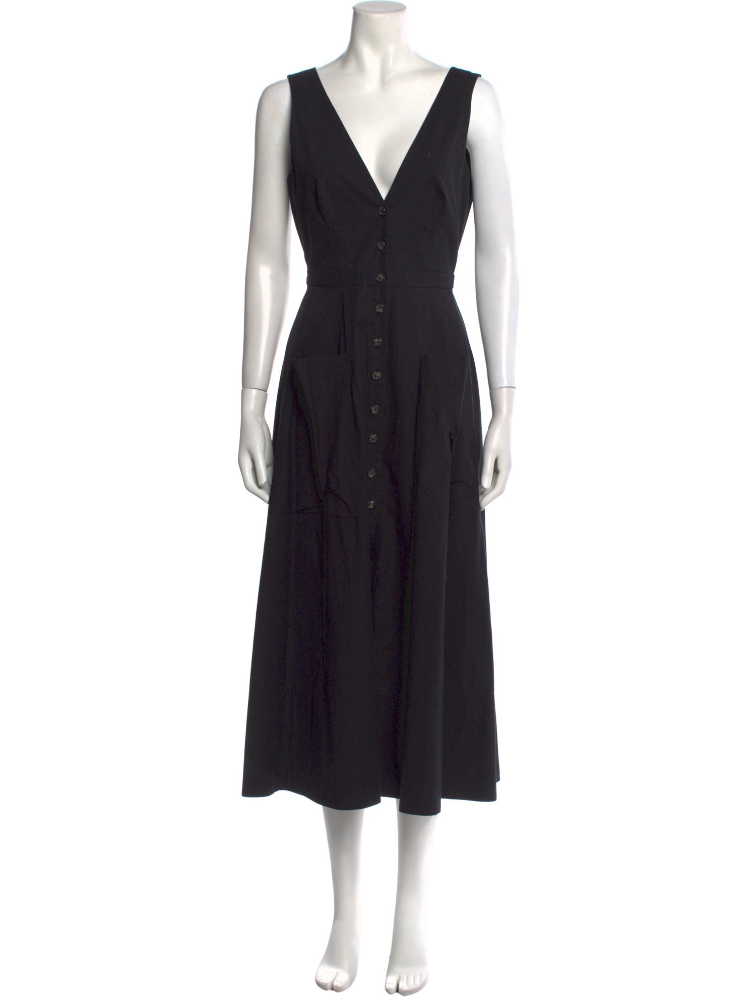 Saloni V-Neck Long Dress