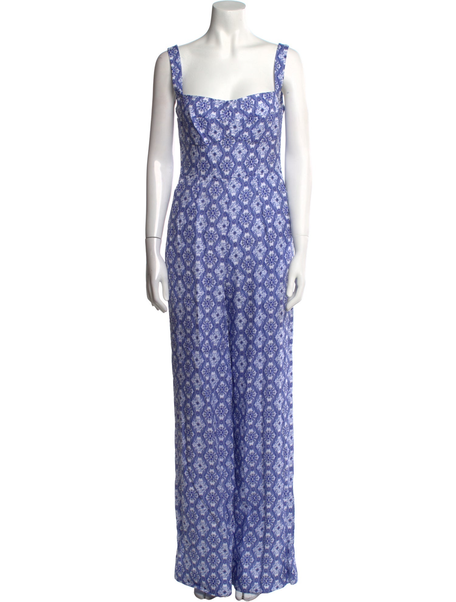 Saloni Linen Printed Jumpsuit w/ Tags