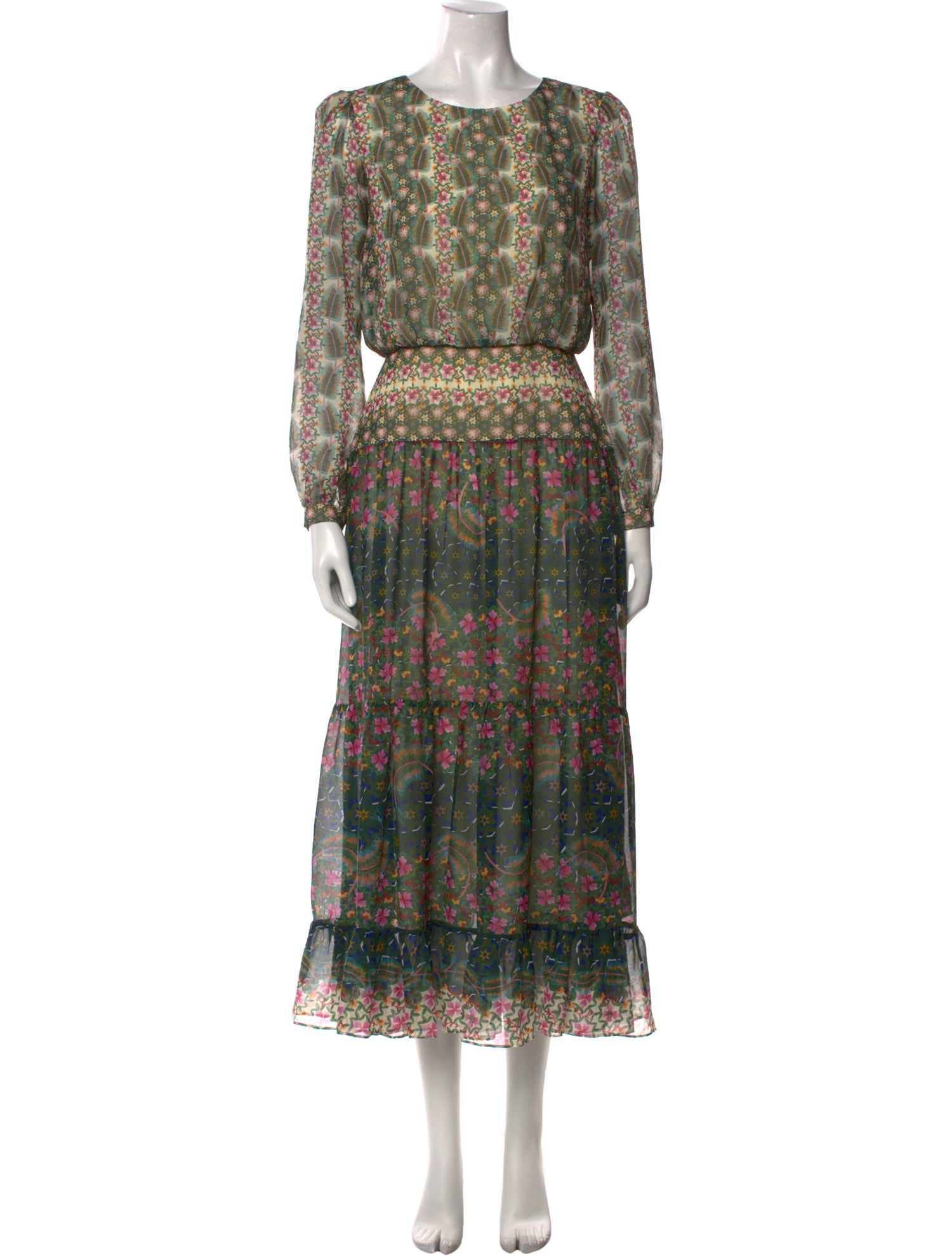 Saloni Silk Long Dress