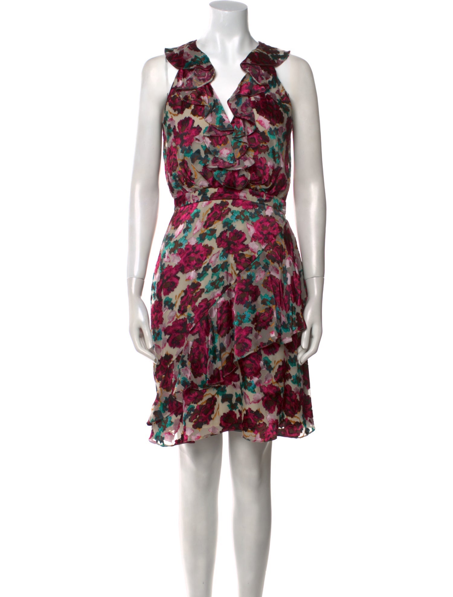 Saloni Printed Knee-Length Dress