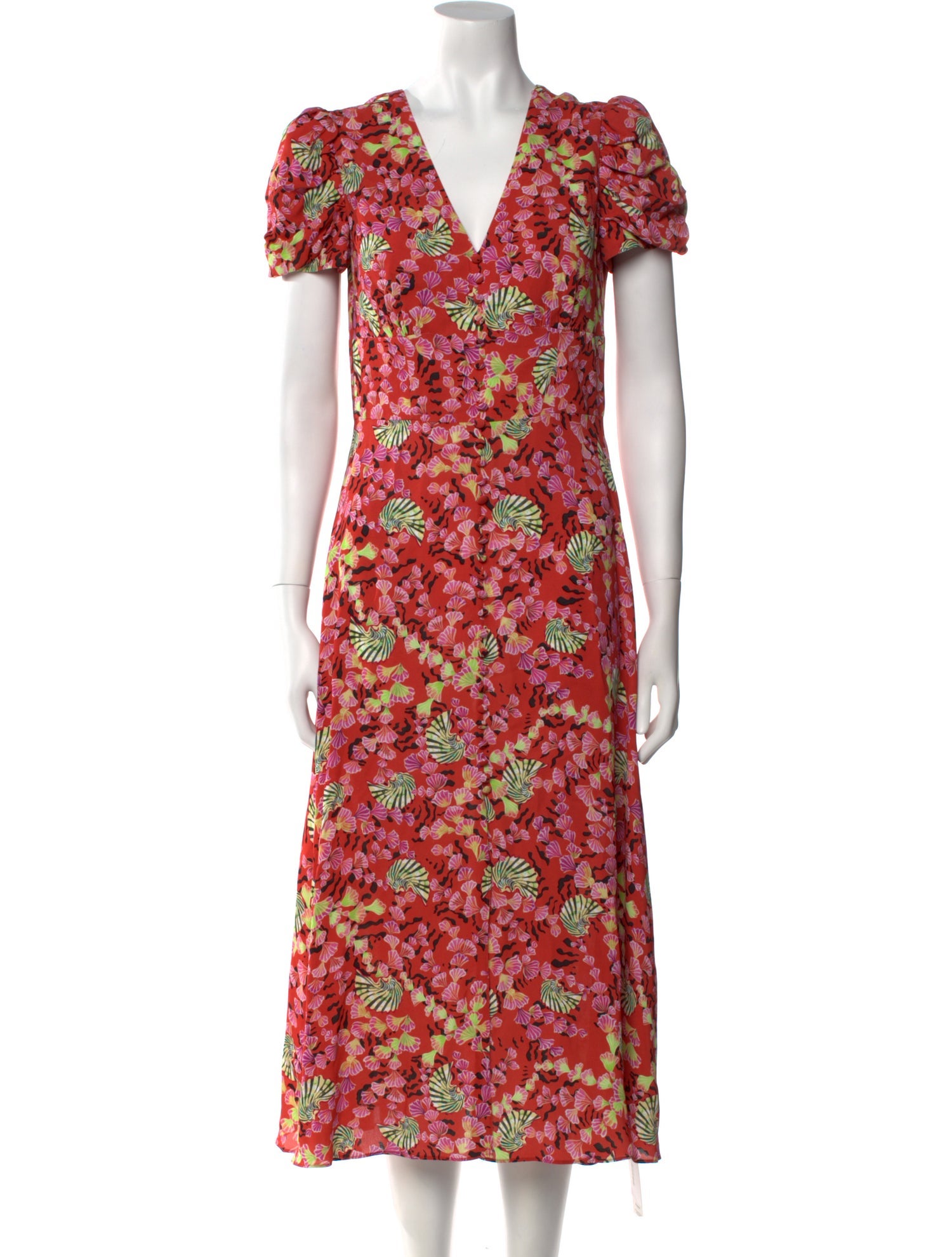 Saloni Floral Print Long Dress
