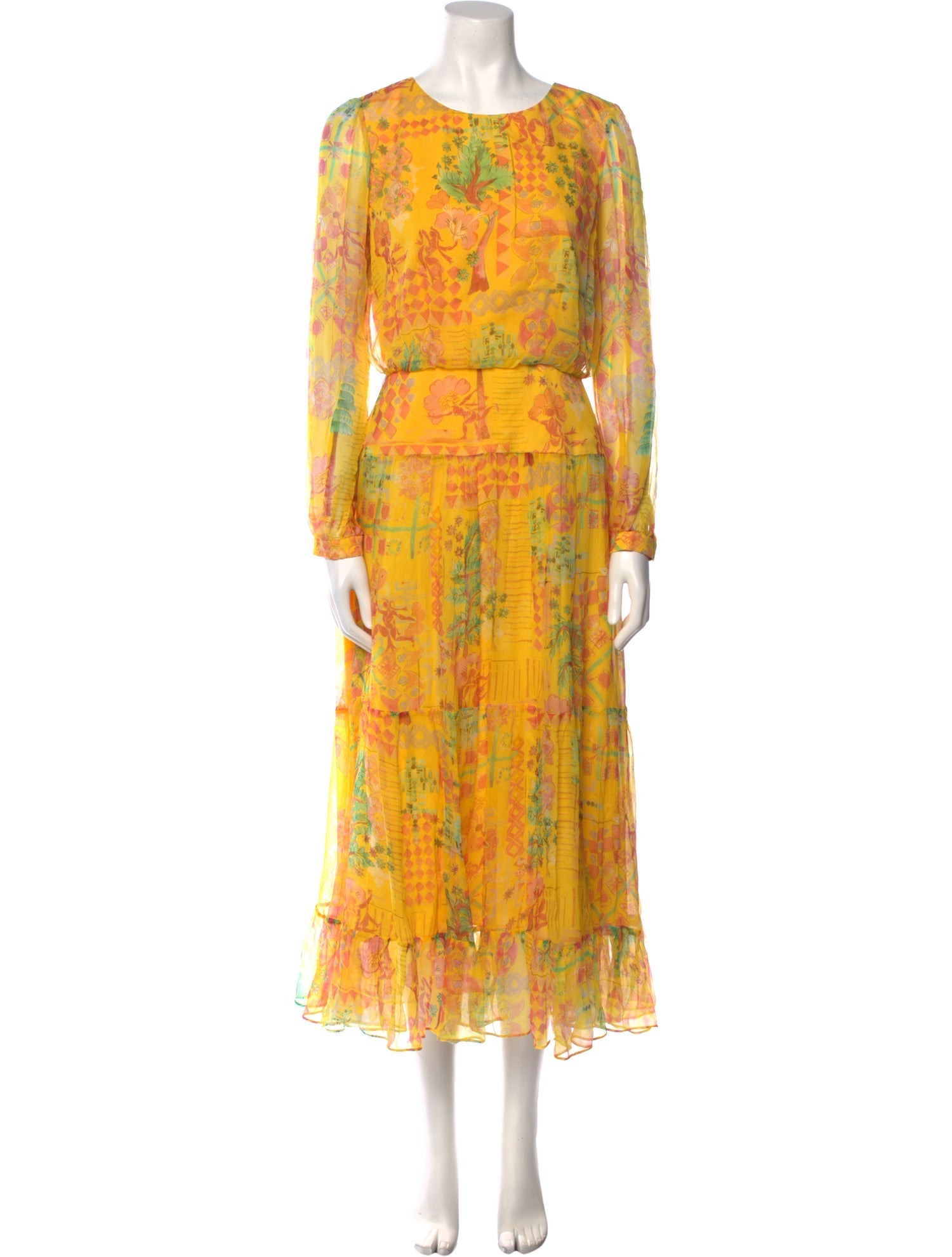 Saloni Silk Long Dress w/ Tags