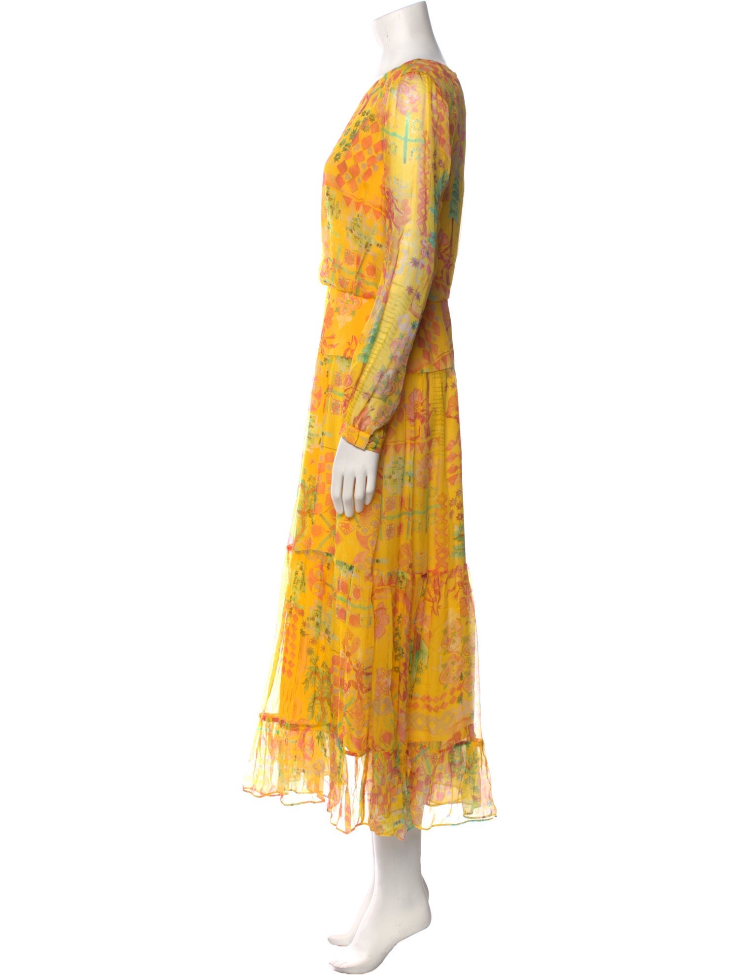Saloni Silk Long Dress w/ Tags