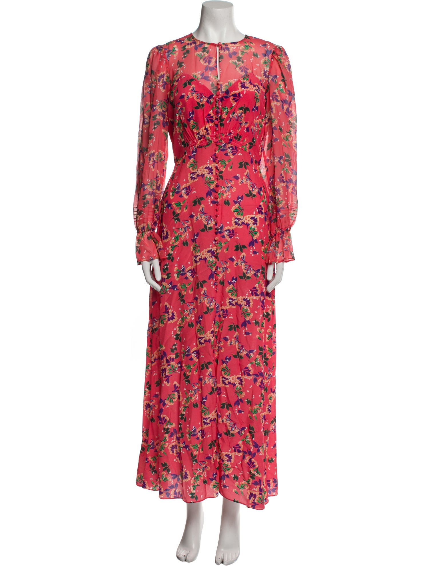 Saloni Silk Long Dress