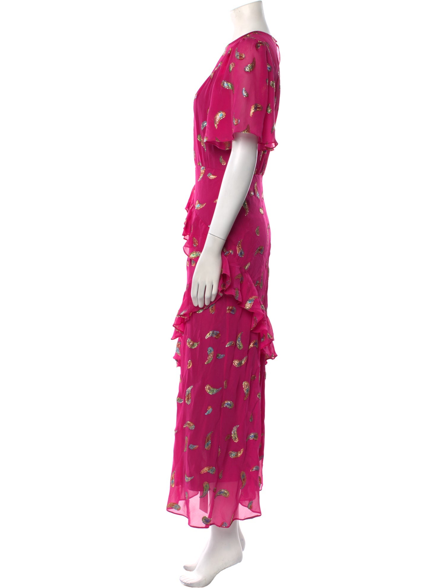 Saloni Silk Long Dress