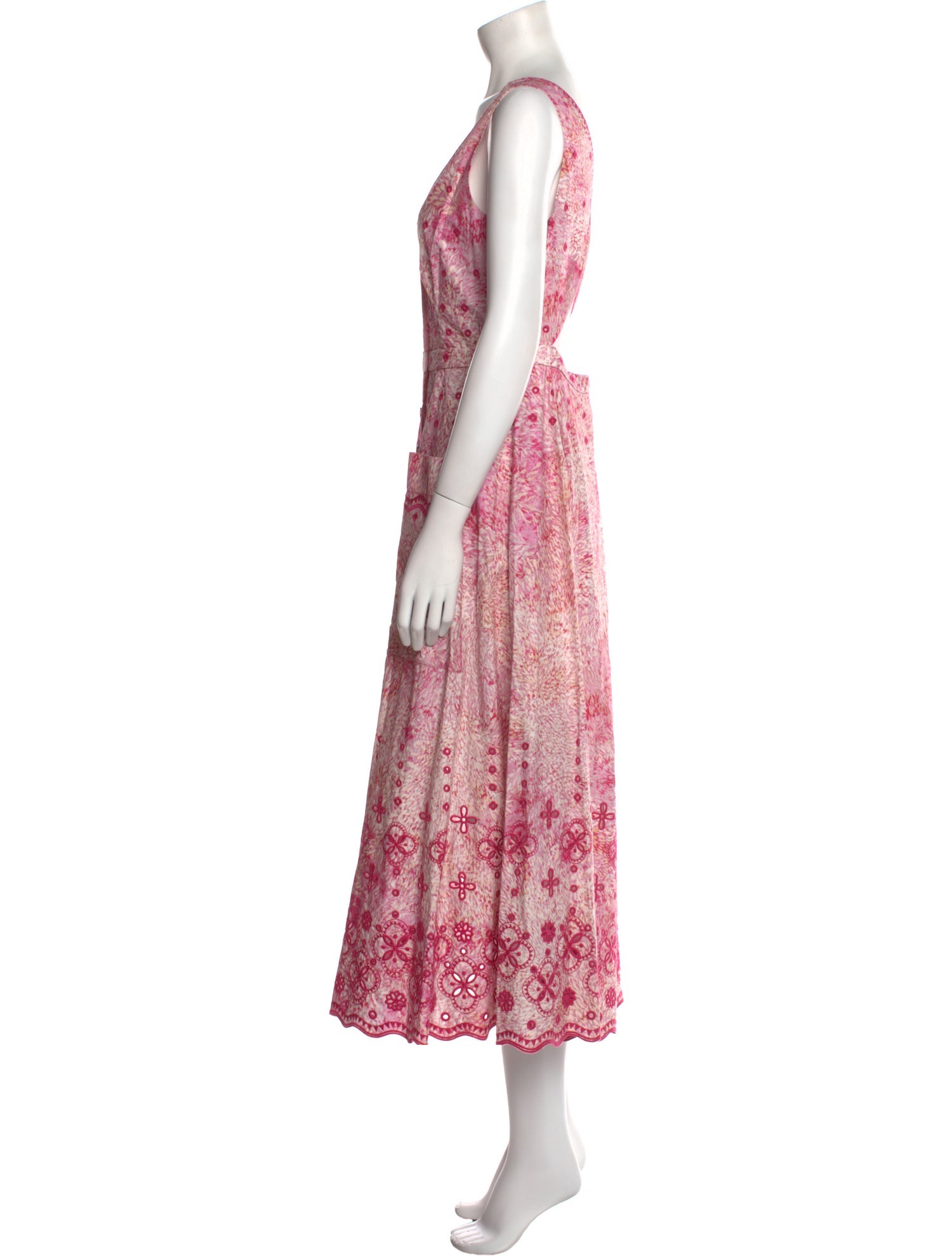 Saloni Printed Long Dress w/ Tags