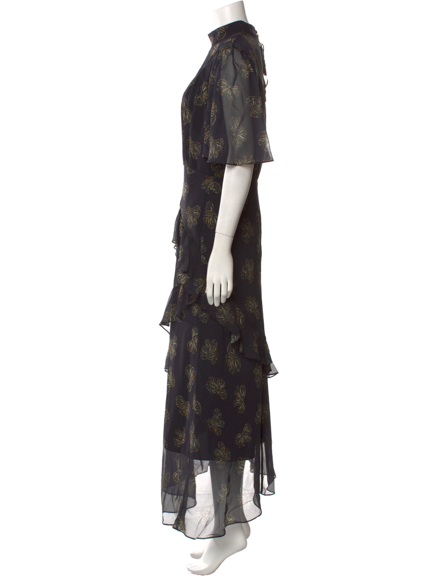 Saloni Silk Long Dress