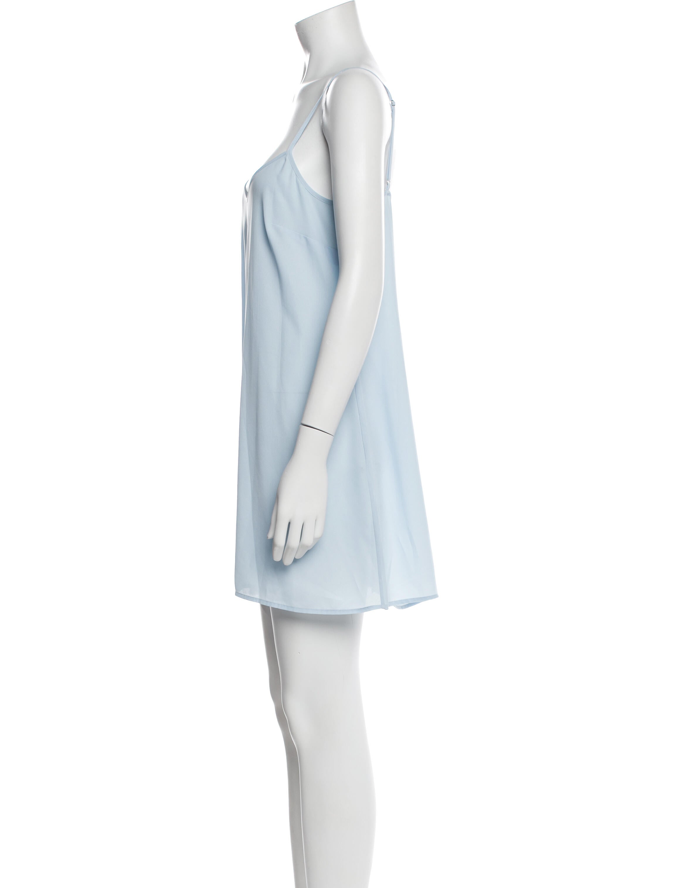 Saloni Scoop Neck Mini Dress