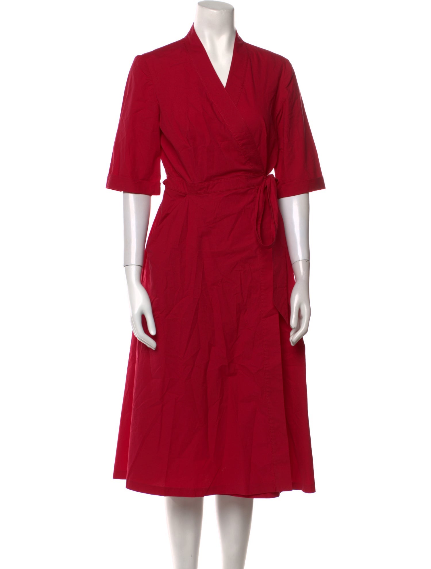 Saloni V-Neck Midi Length Dress