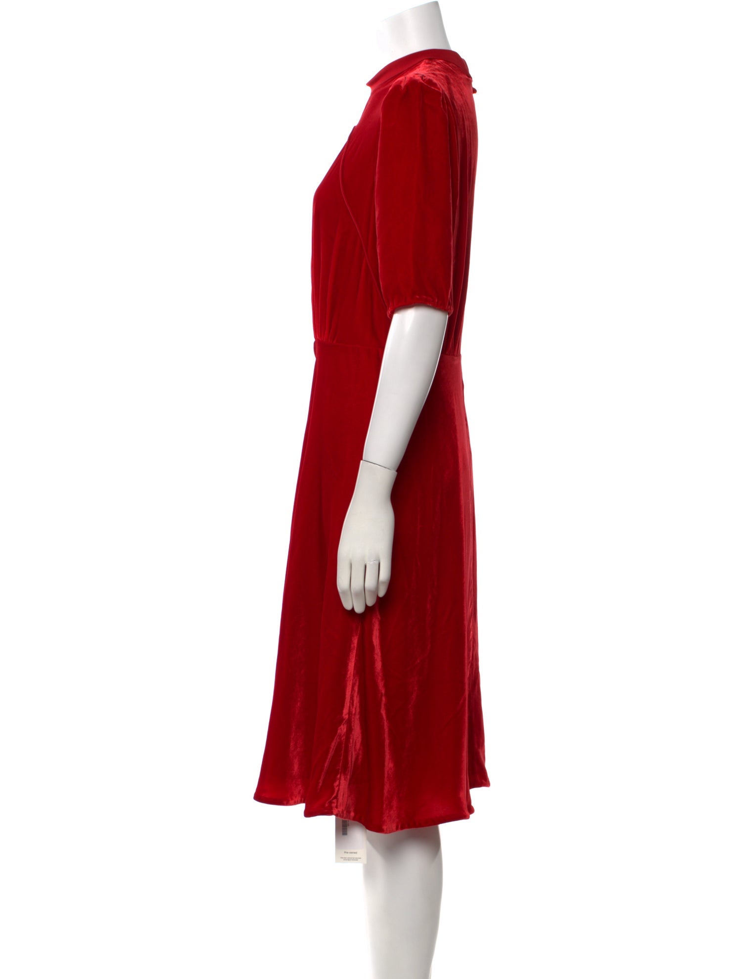 Saloni Crew Neck Midi Length Dress