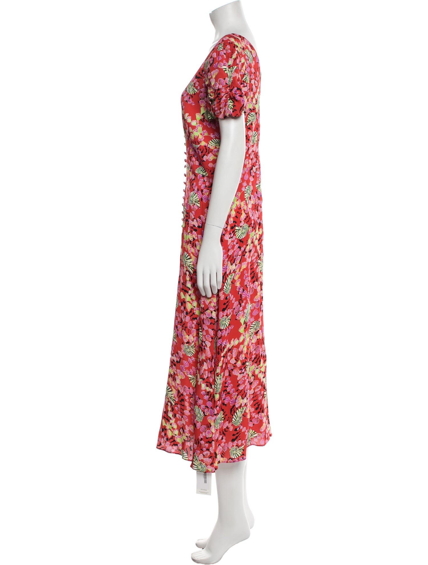 Saloni Floral Print Long Dress w/ Tags