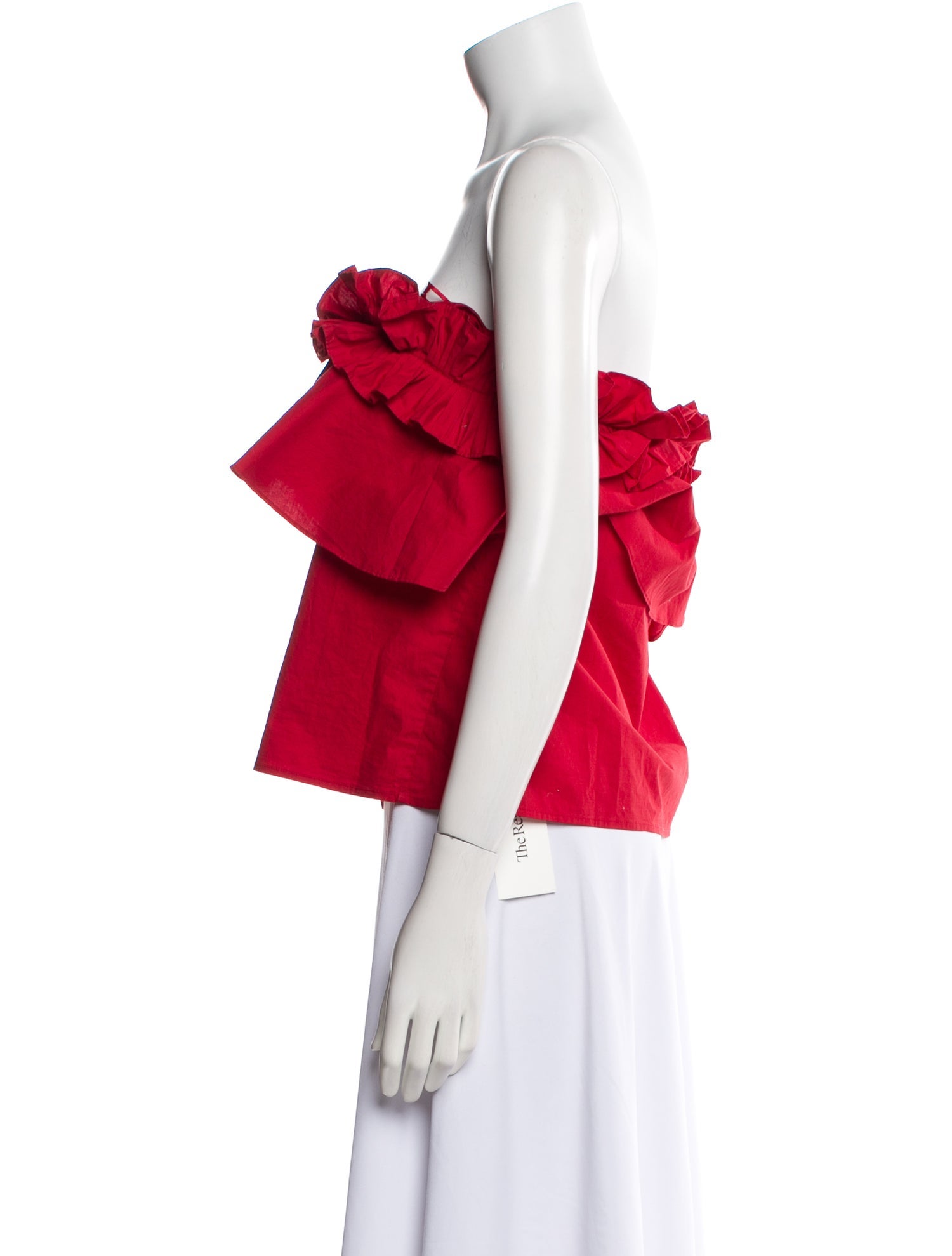 Saloni Strapless Crop Top