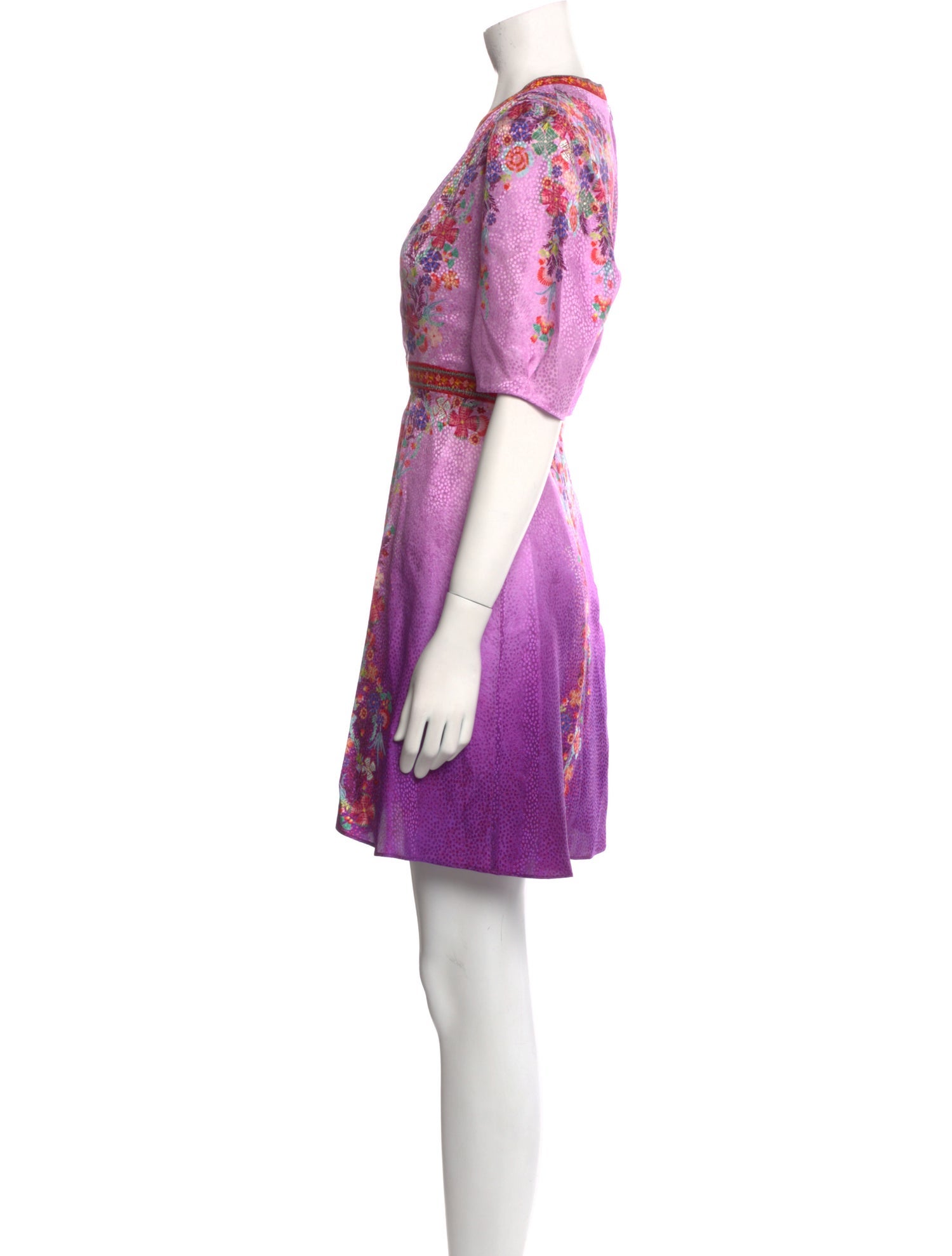 Saloni Silk Mini Dress