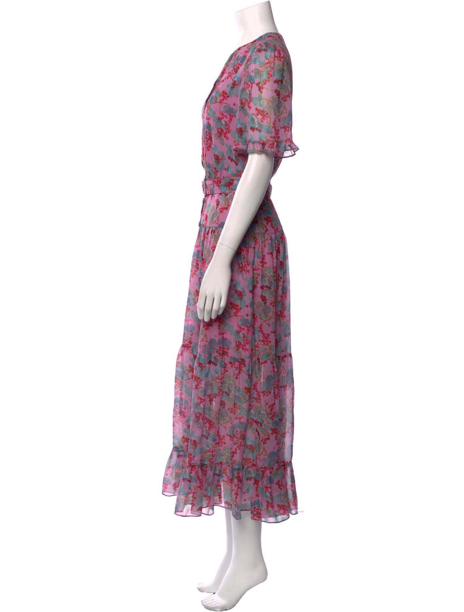 Saloni Silk Midi Length Dress