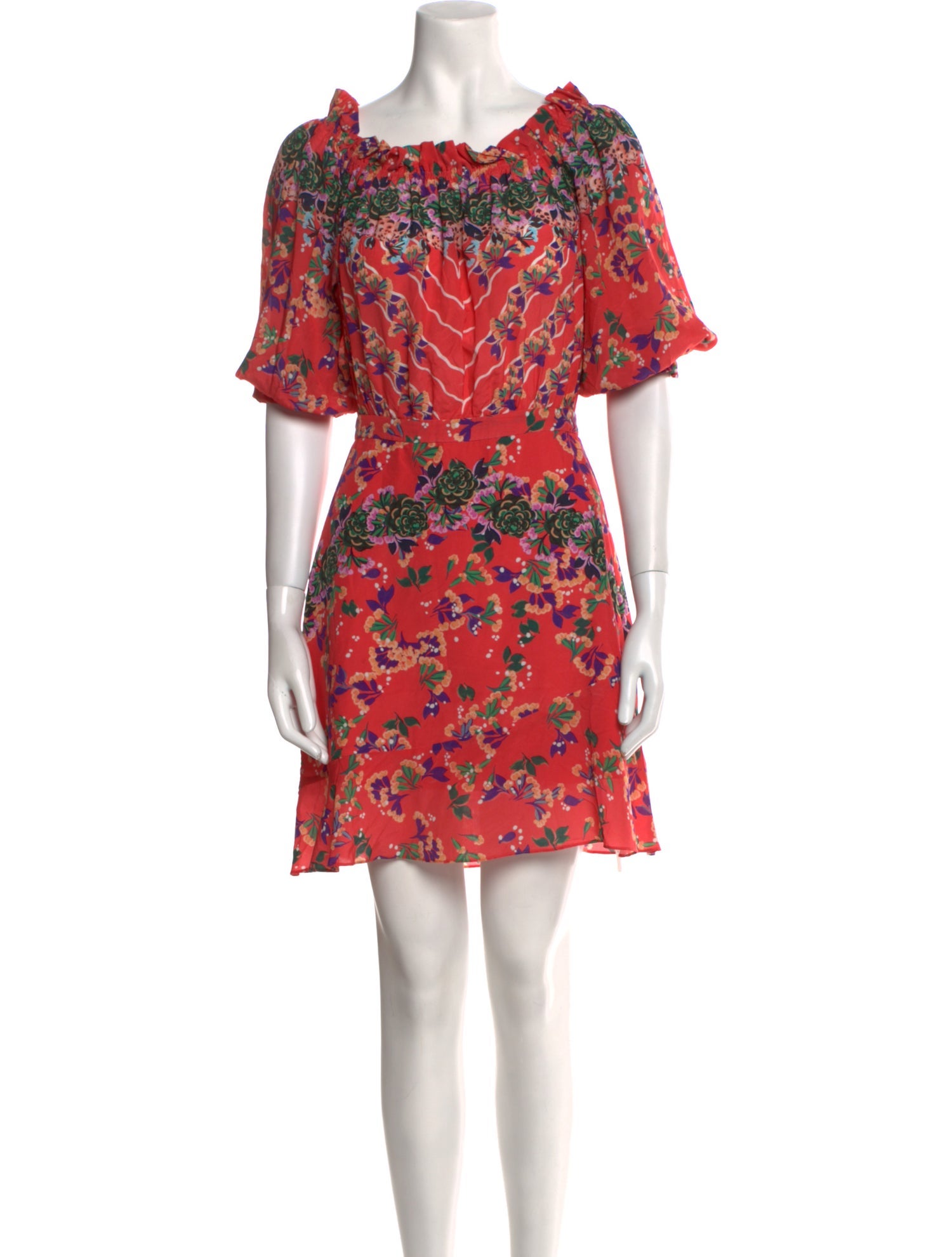 Saloni Silk Mini Dress