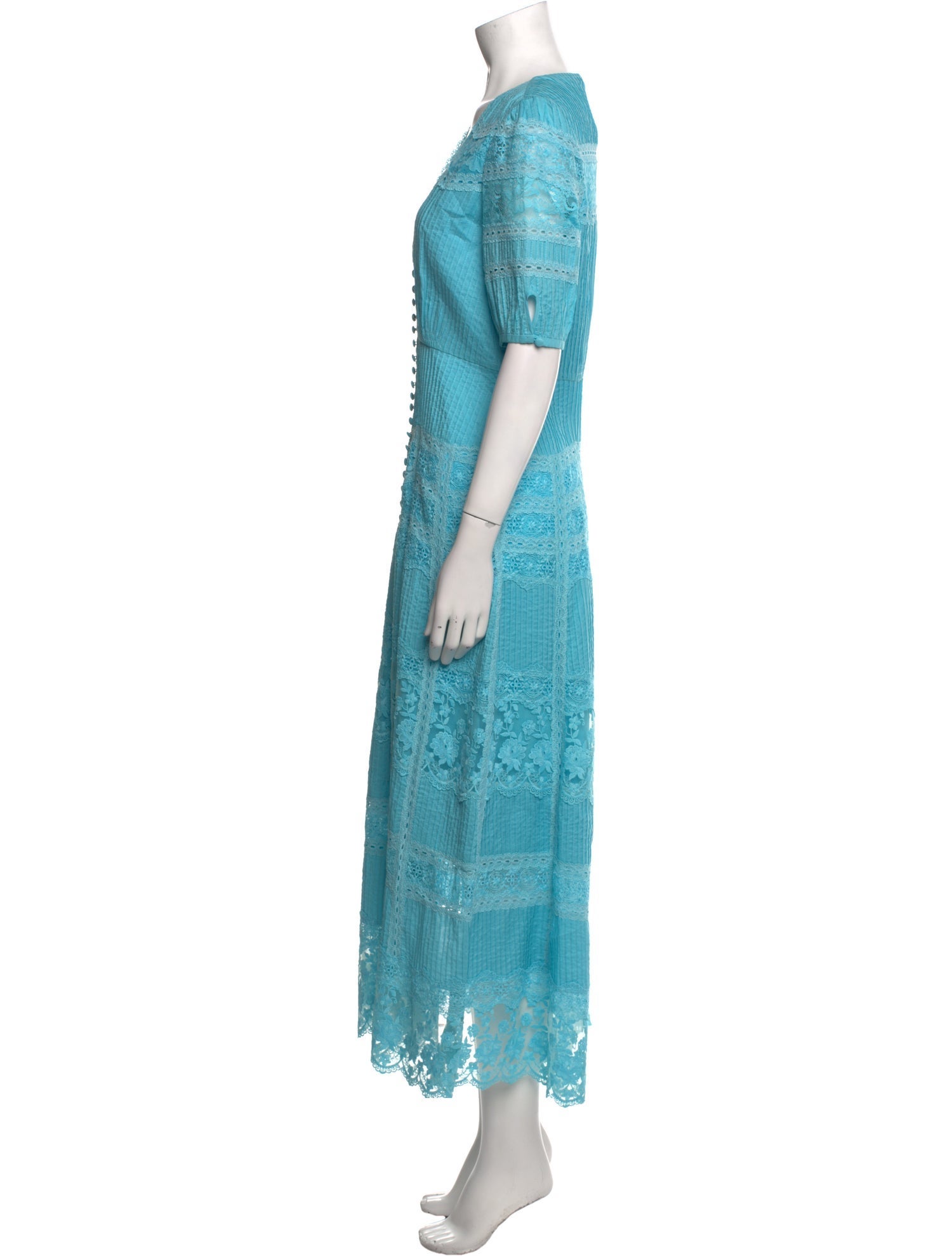Saloni Lace Pattern Long Dress w/ Tags
