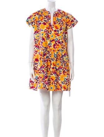 Saloni Floral Print Mini Dress