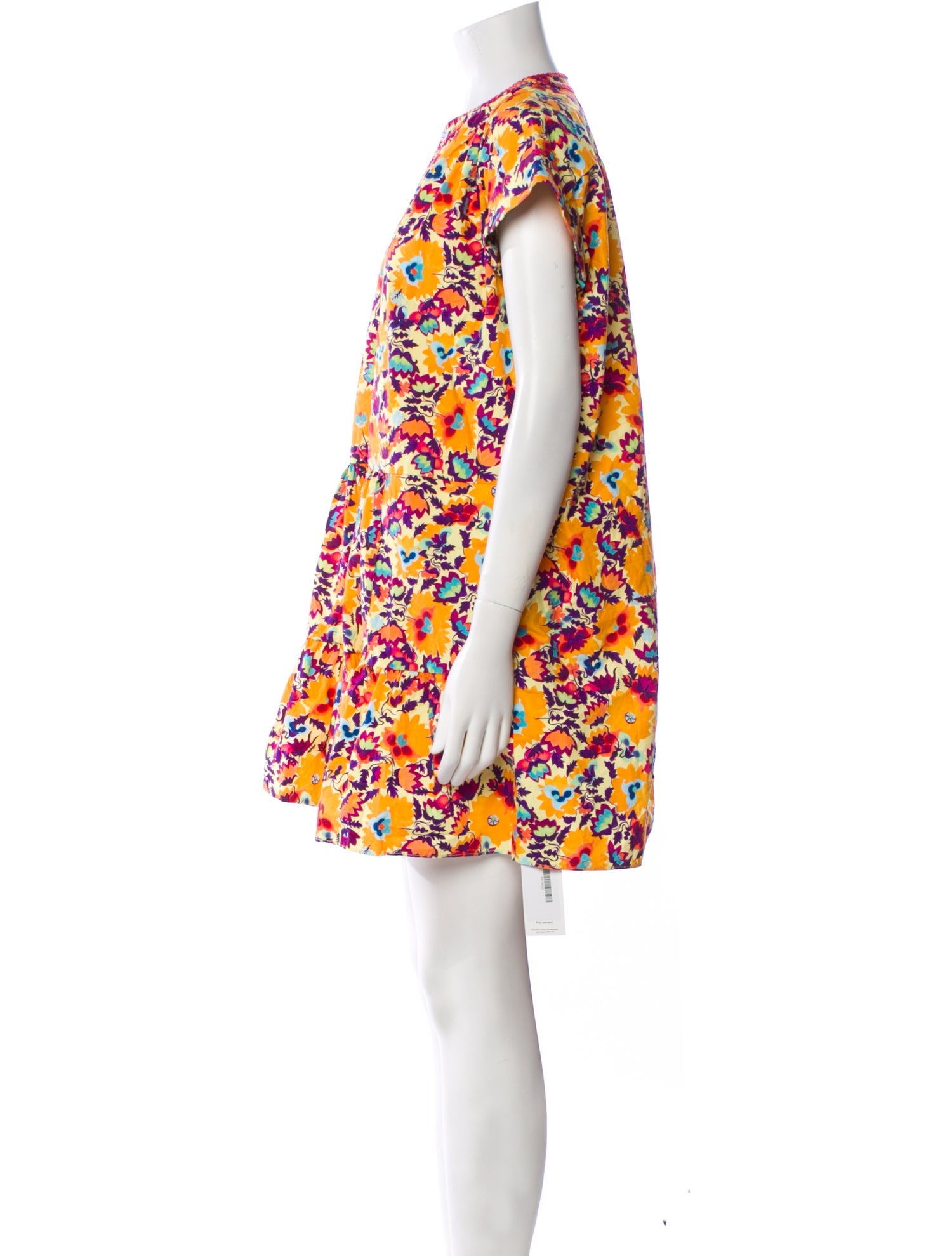 Saloni Floral Print Mini Dress