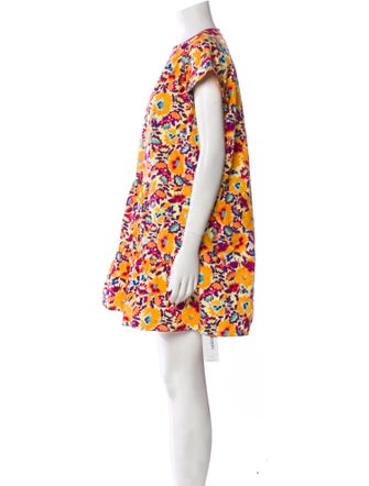 Saloni Floral Print Mini Dress