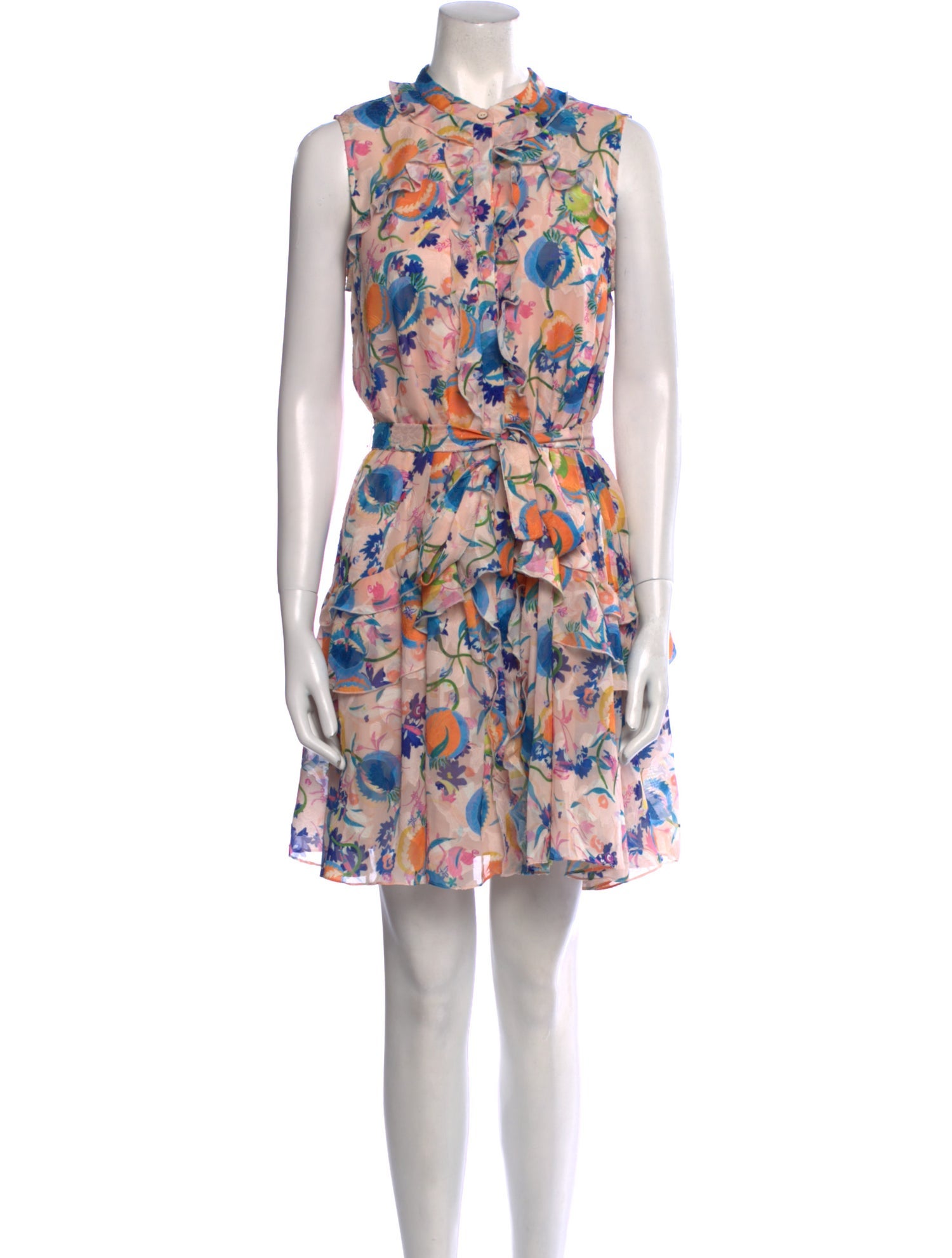 Saloni Floral Print Mini Dress