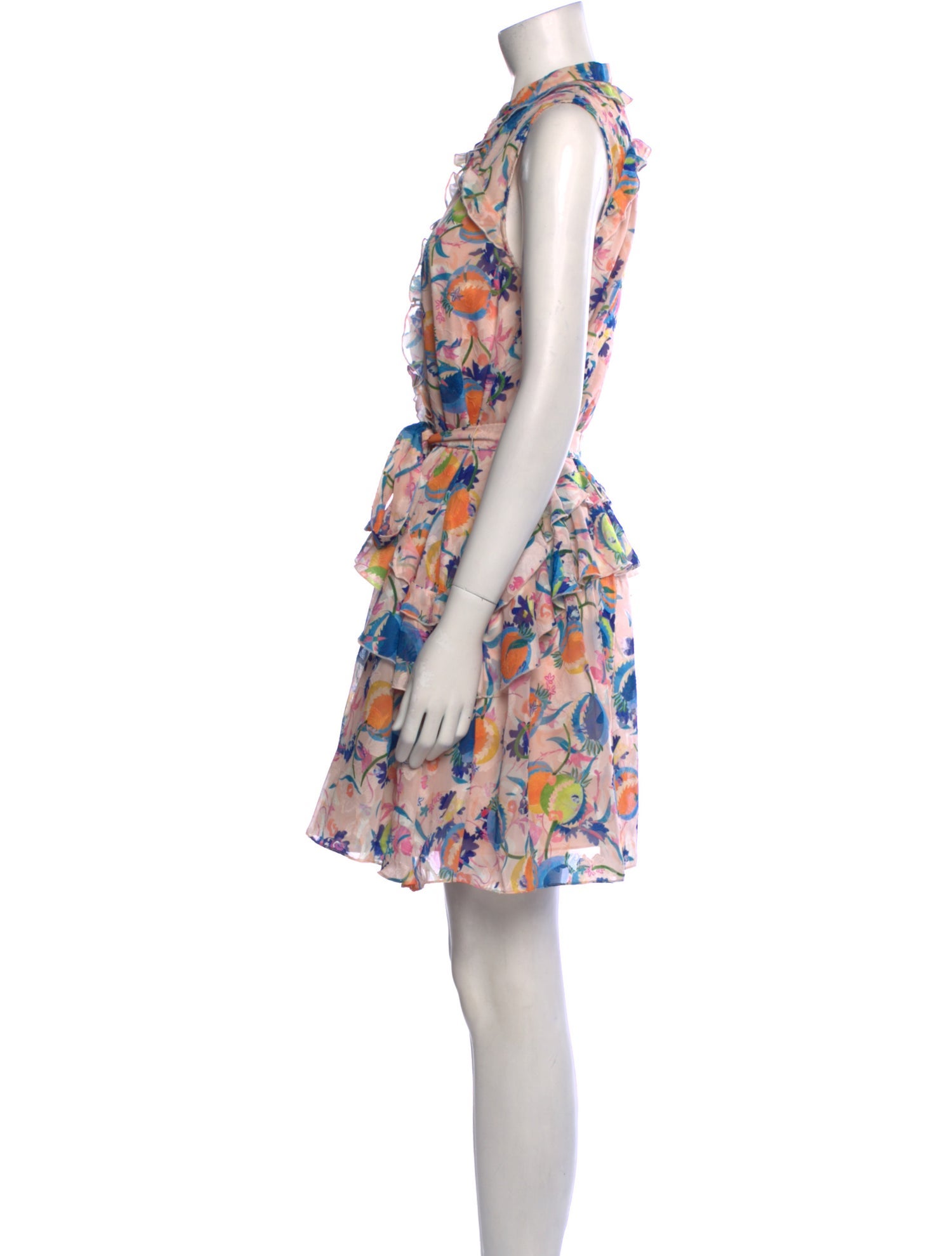 Saloni Floral Print Mini Dress