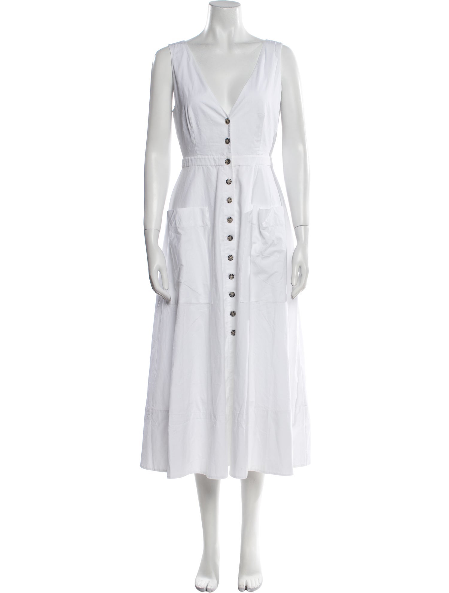 Saloni V-Neck Long Dress