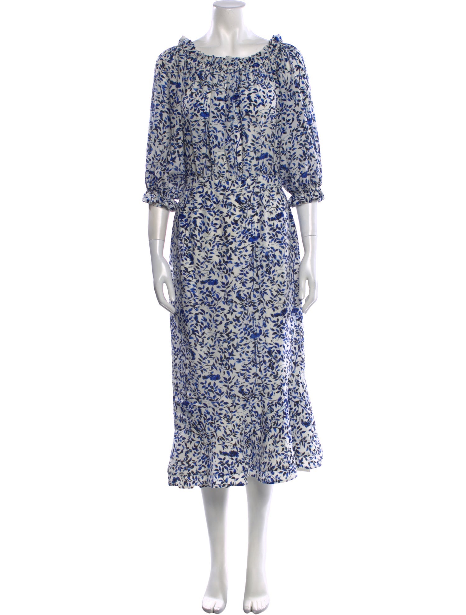 Saloni Silk Midi Length Dress