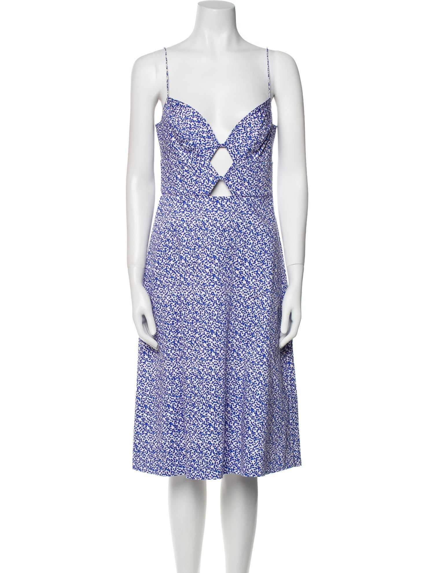 Saloni Printed Midi Length Dress