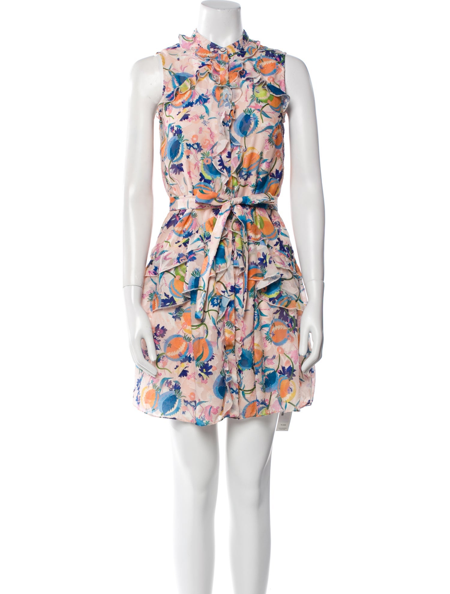 Saloni Floral Print Mini Dress