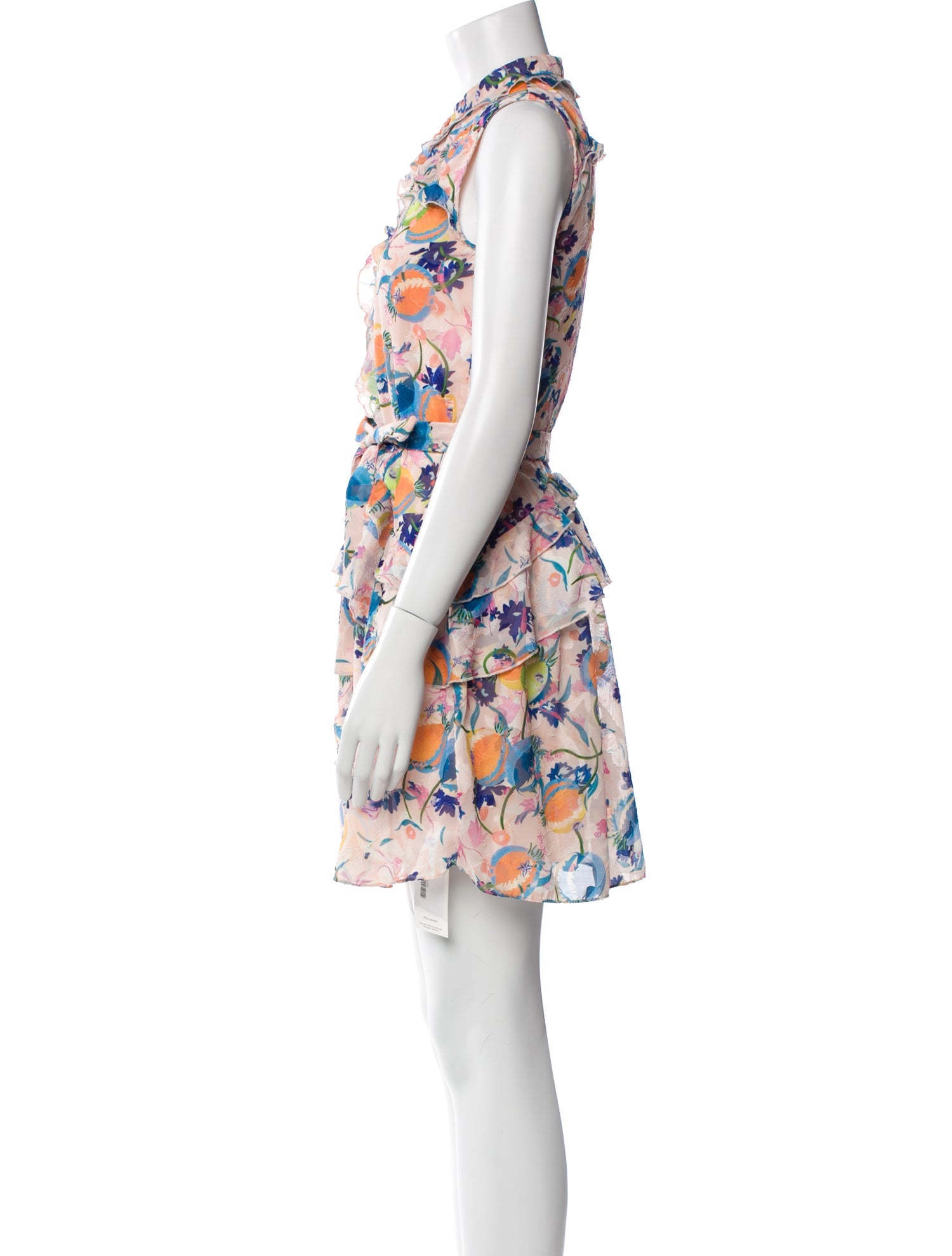 Saloni Floral Print Mini Dress