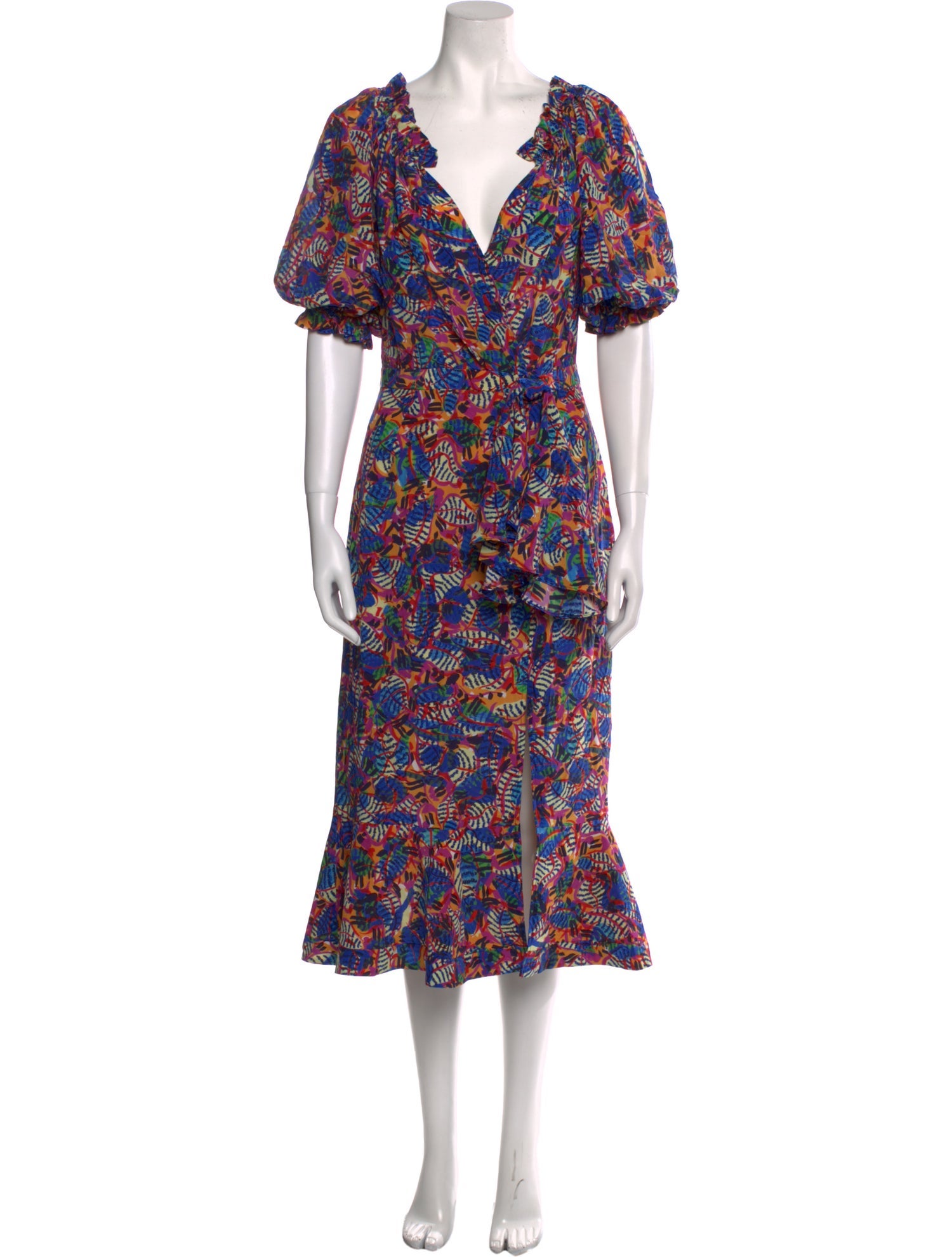 Saloni Silk Midi Length Dress