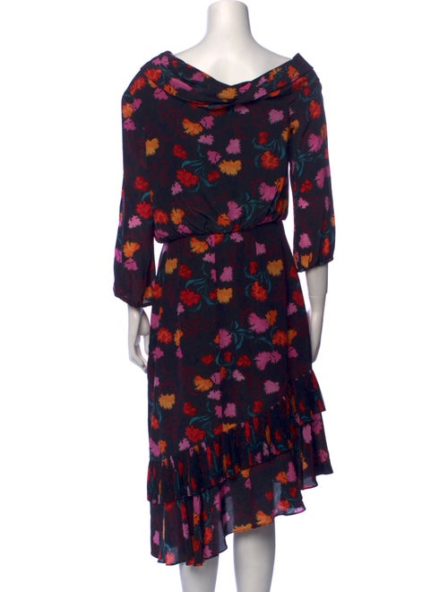 Saloni Silk Midi Length Dress