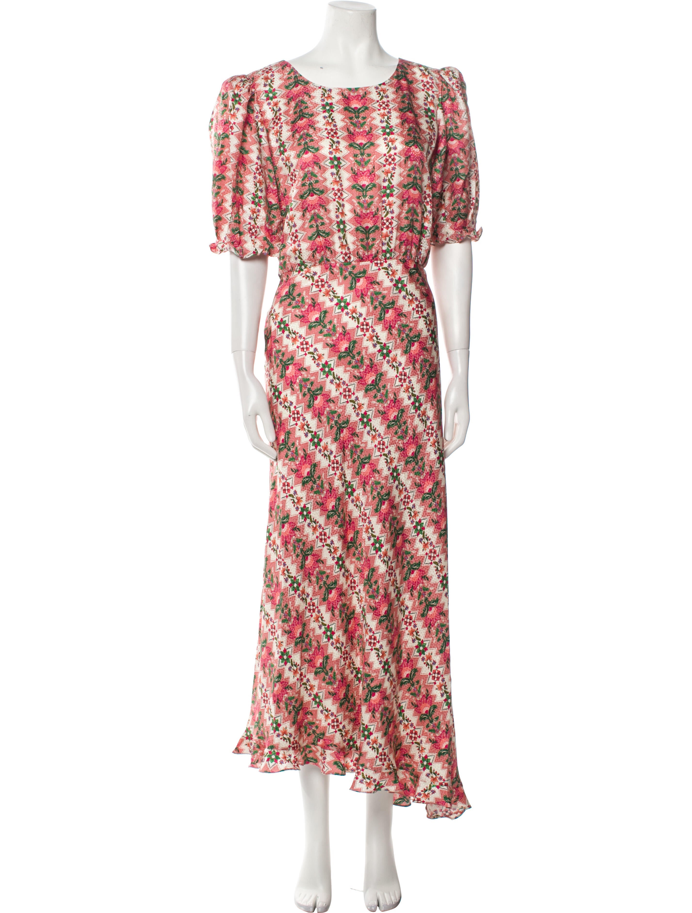 Saloni Silk Long Dress w/ Tags