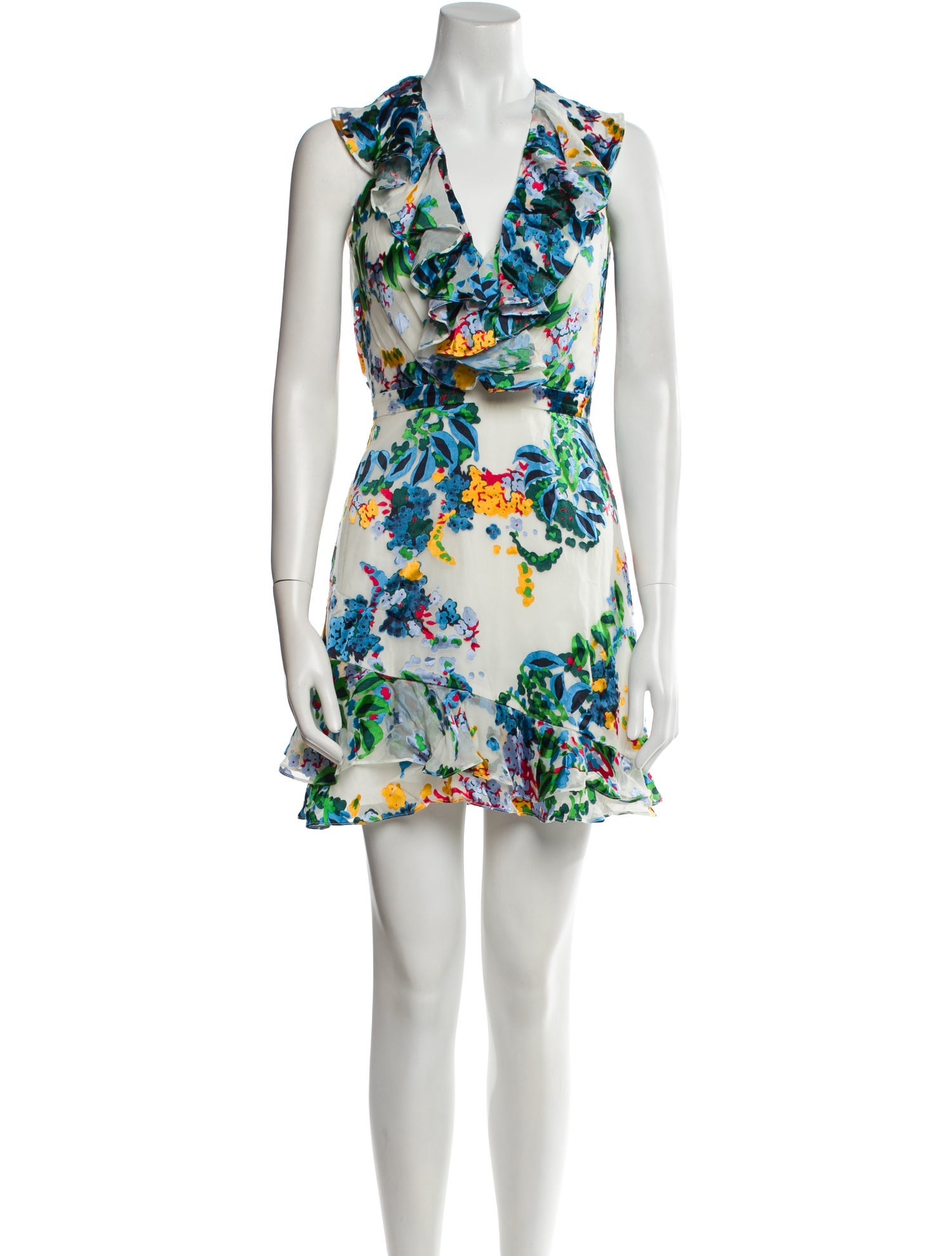 Saloni Floral Print Mini Dress