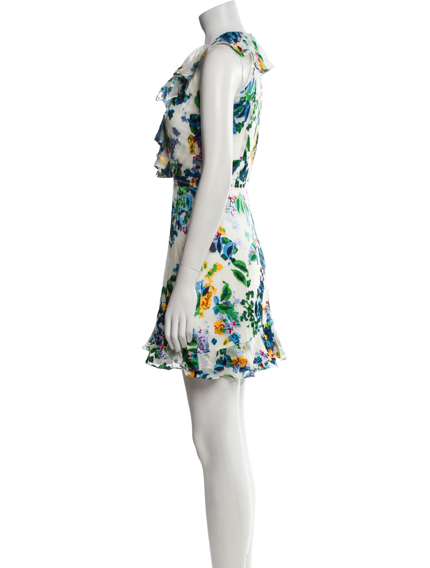 Saloni Floral Print Mini Dress