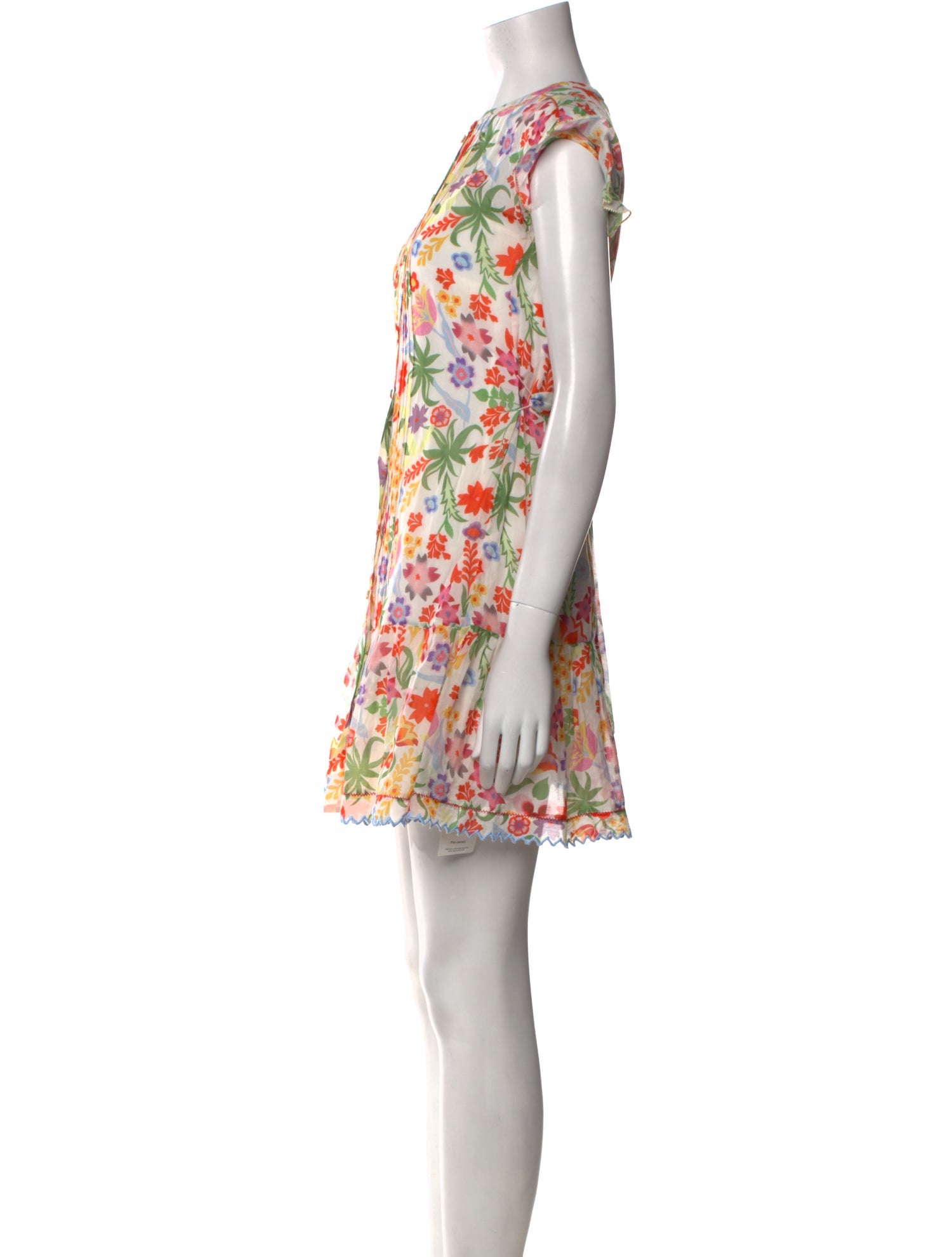 Saloni Floral Print Mini Dress