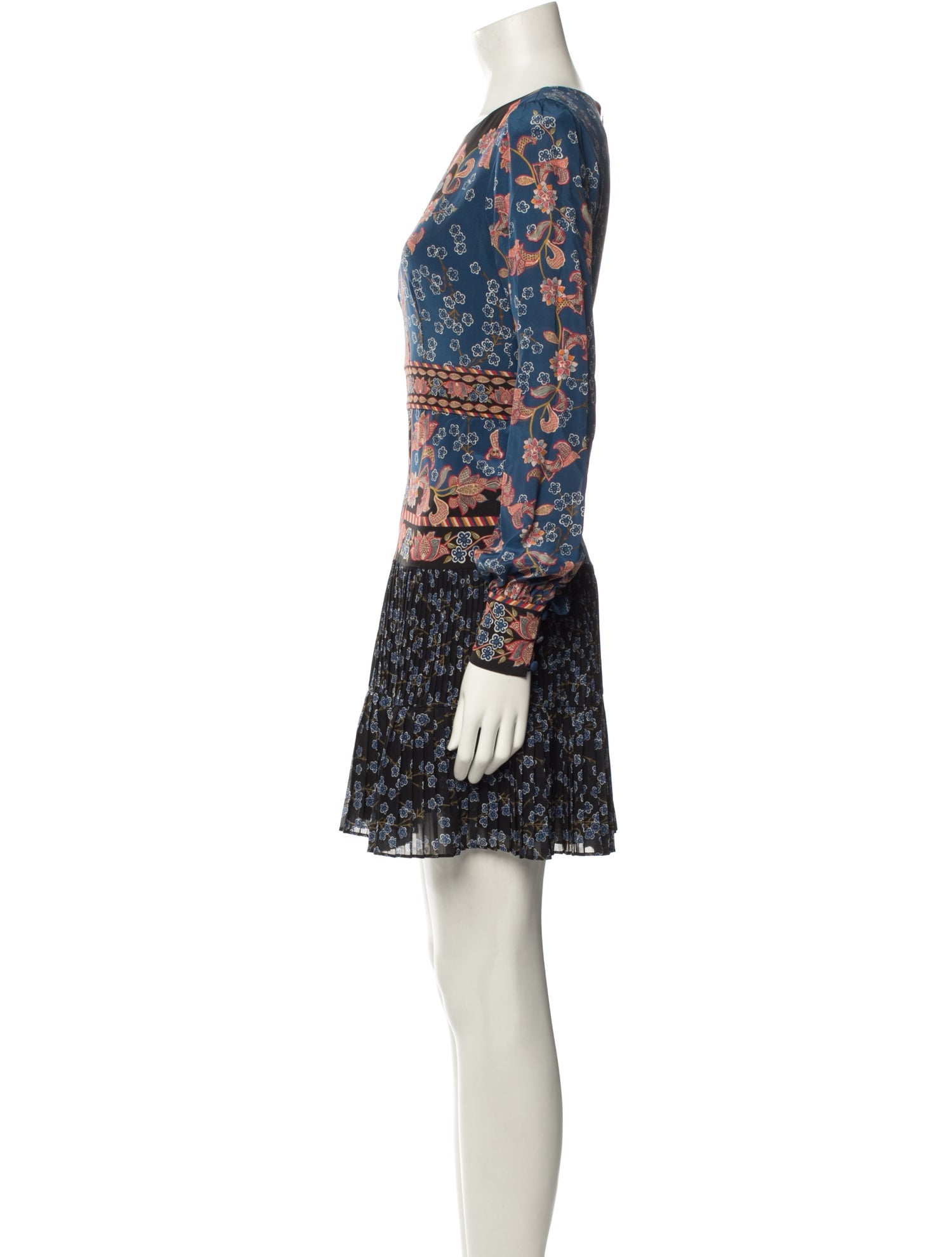 Saloni Silk Mini Dress