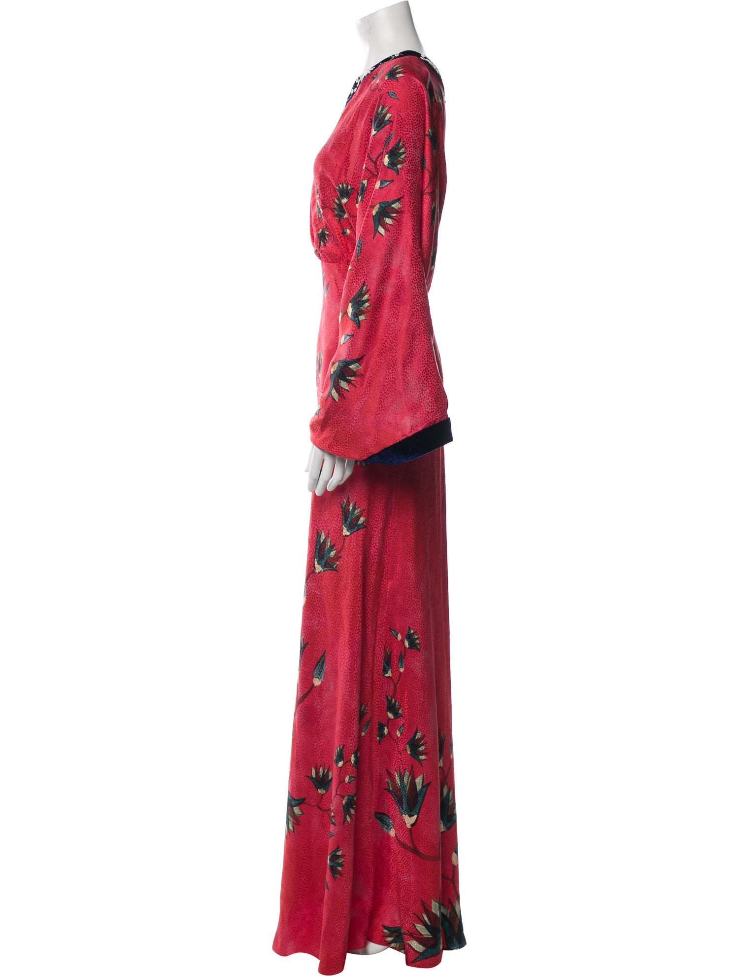 Saloni Silk Long Dress w/ Tags