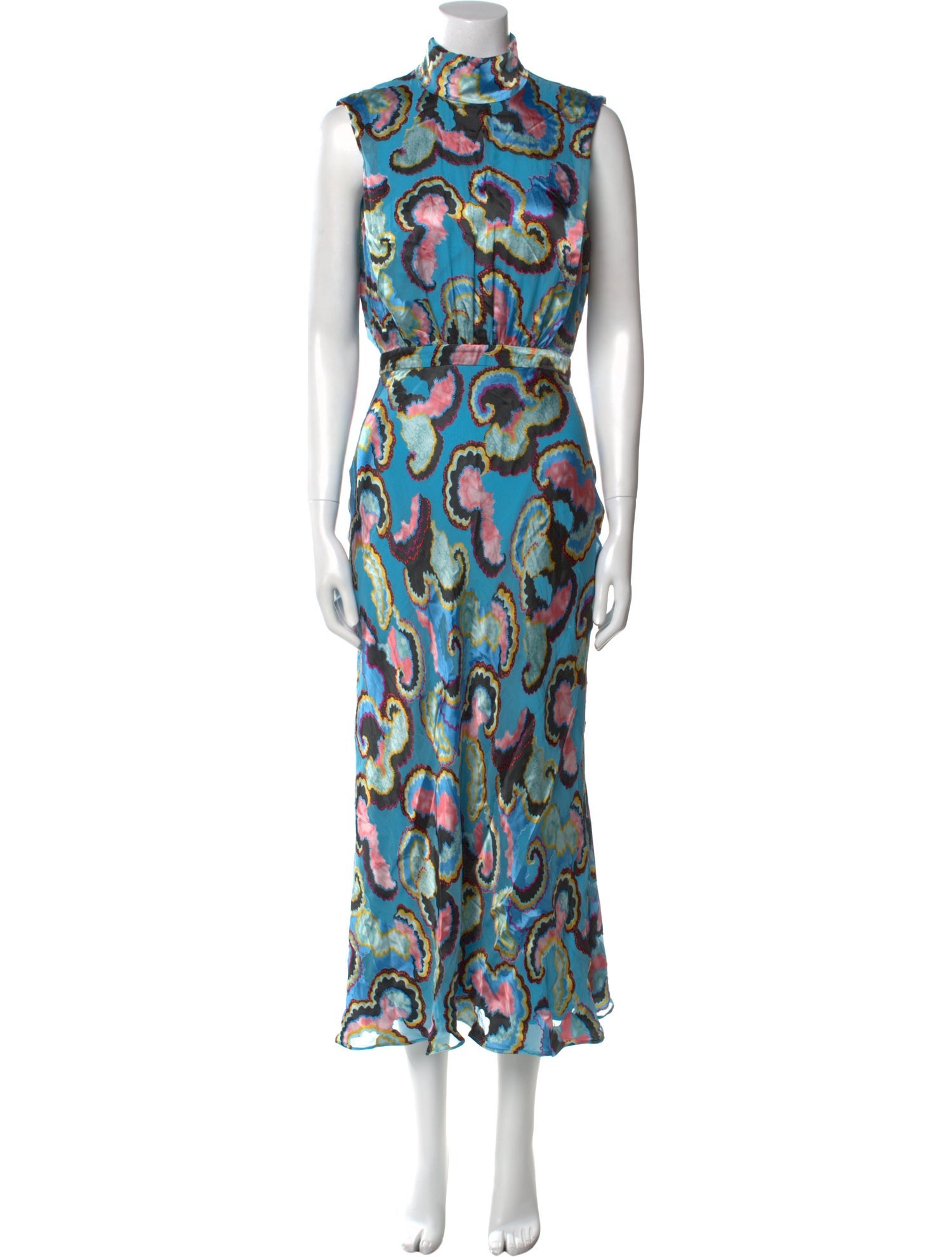 Saloni Printed Long Dress