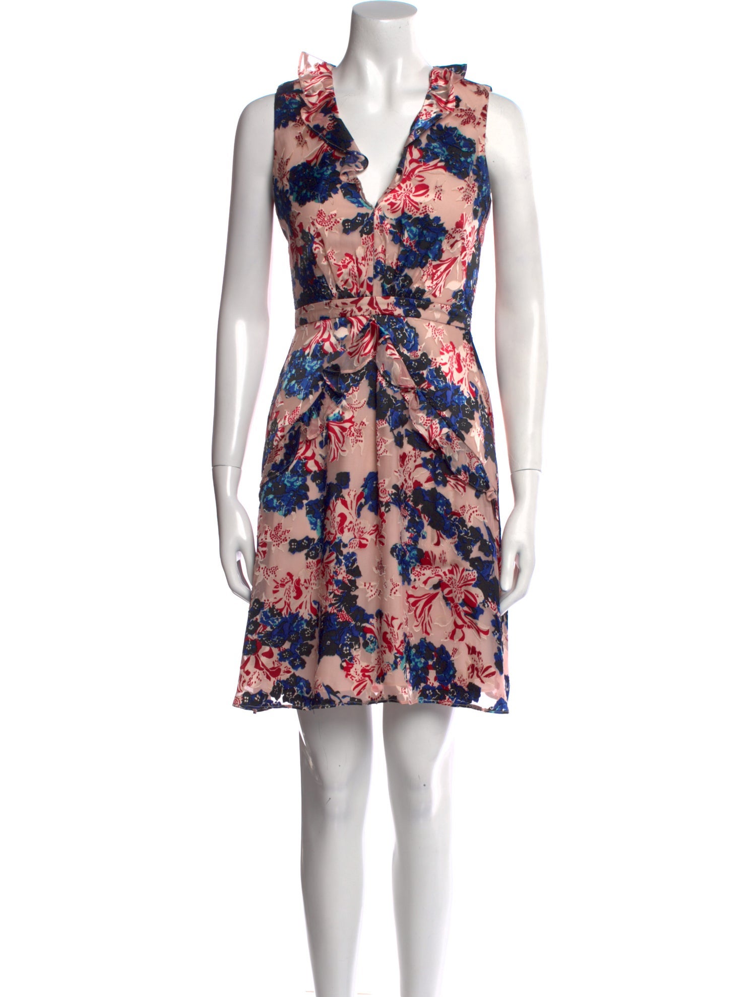 Saloni Floral Print Mini Dress