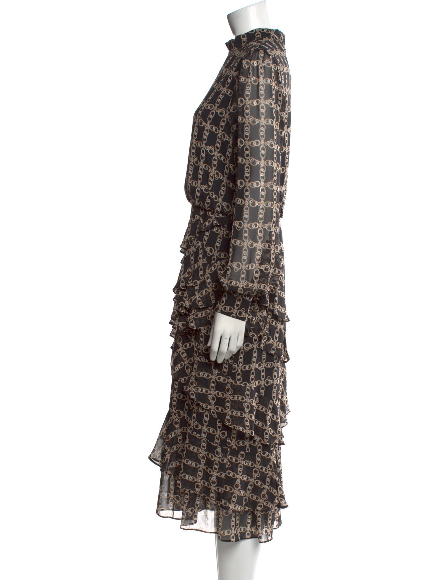 Saloni Silk Long Dress