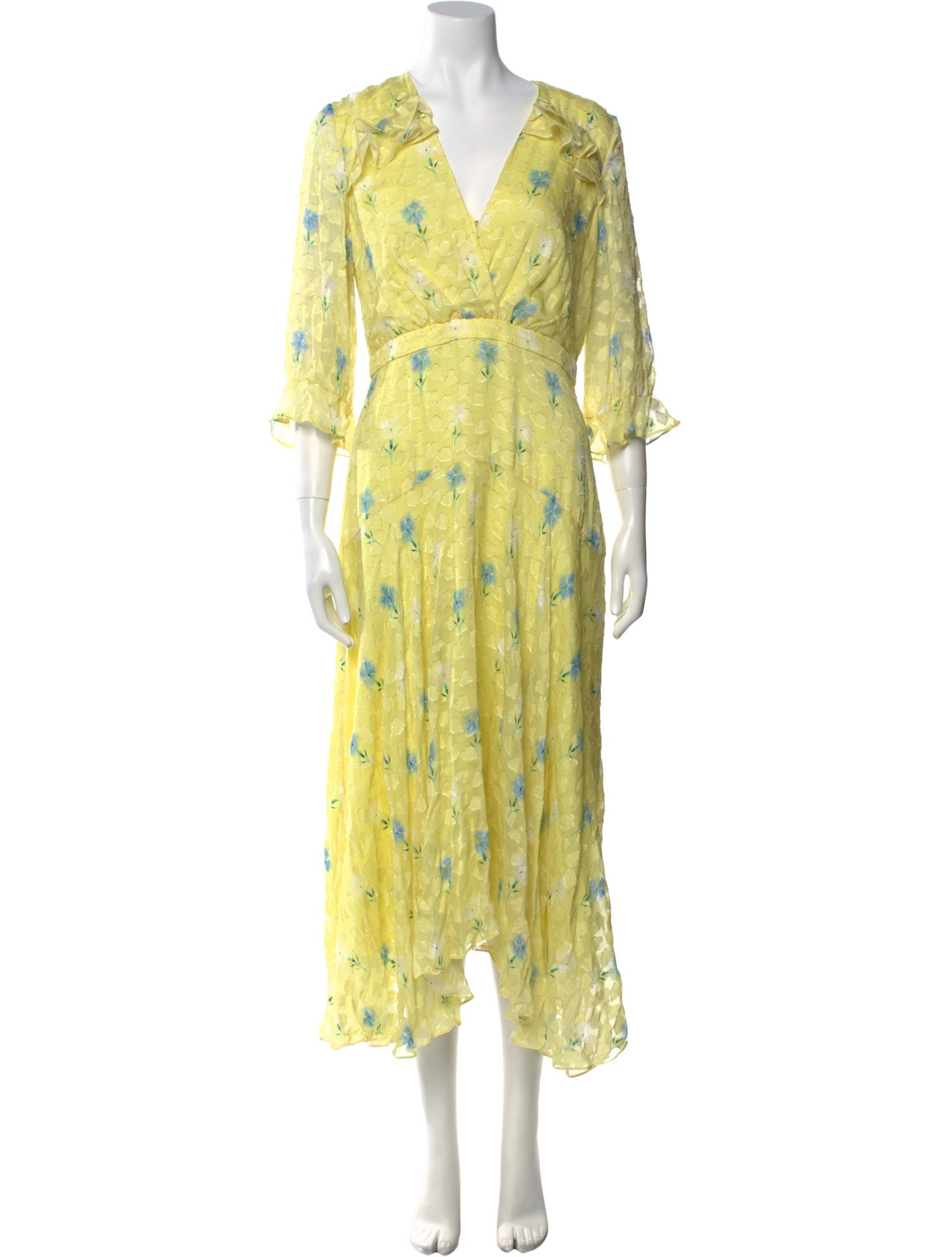 Saloni Floral Print Long Dress