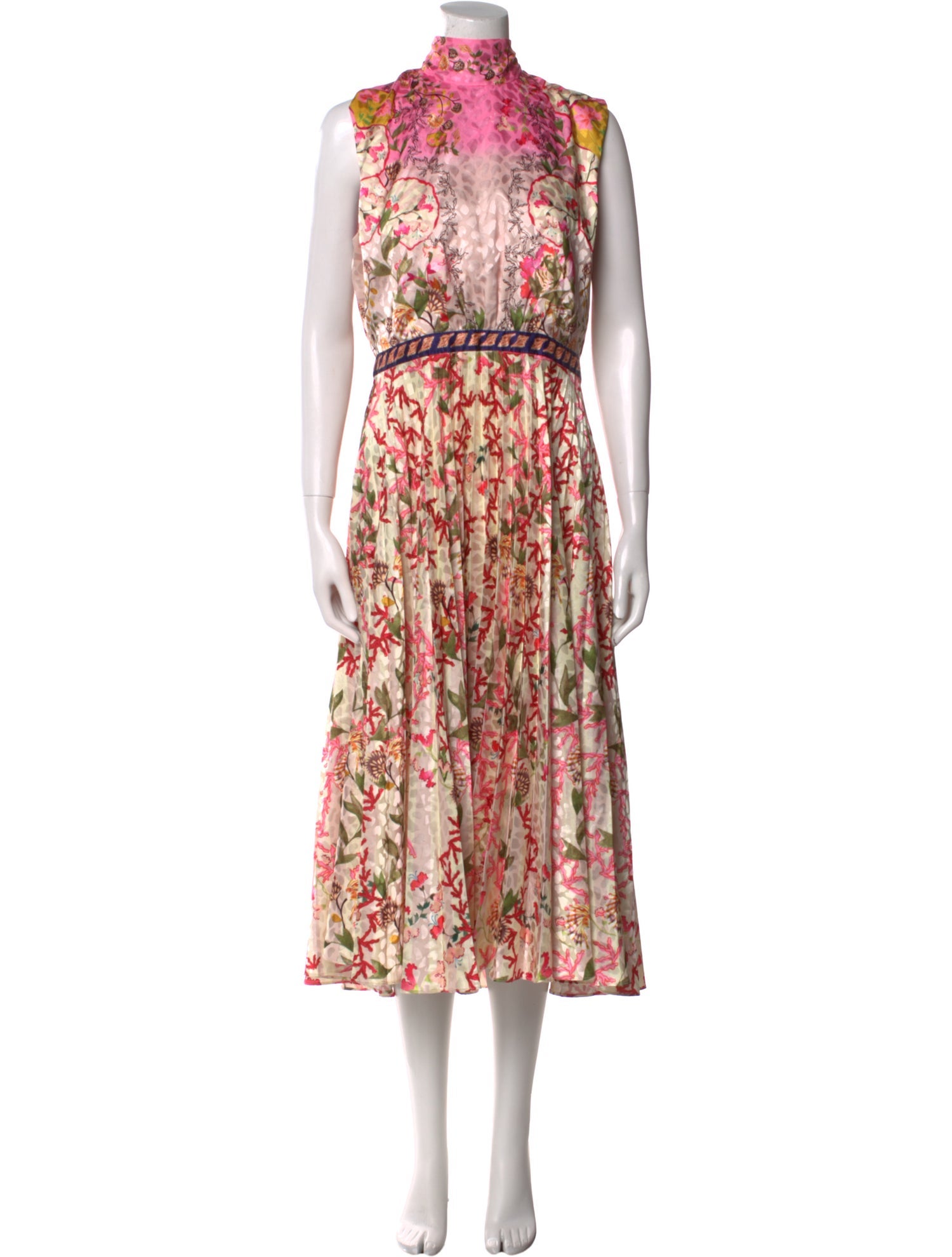Saloni Floral Print Long Dress