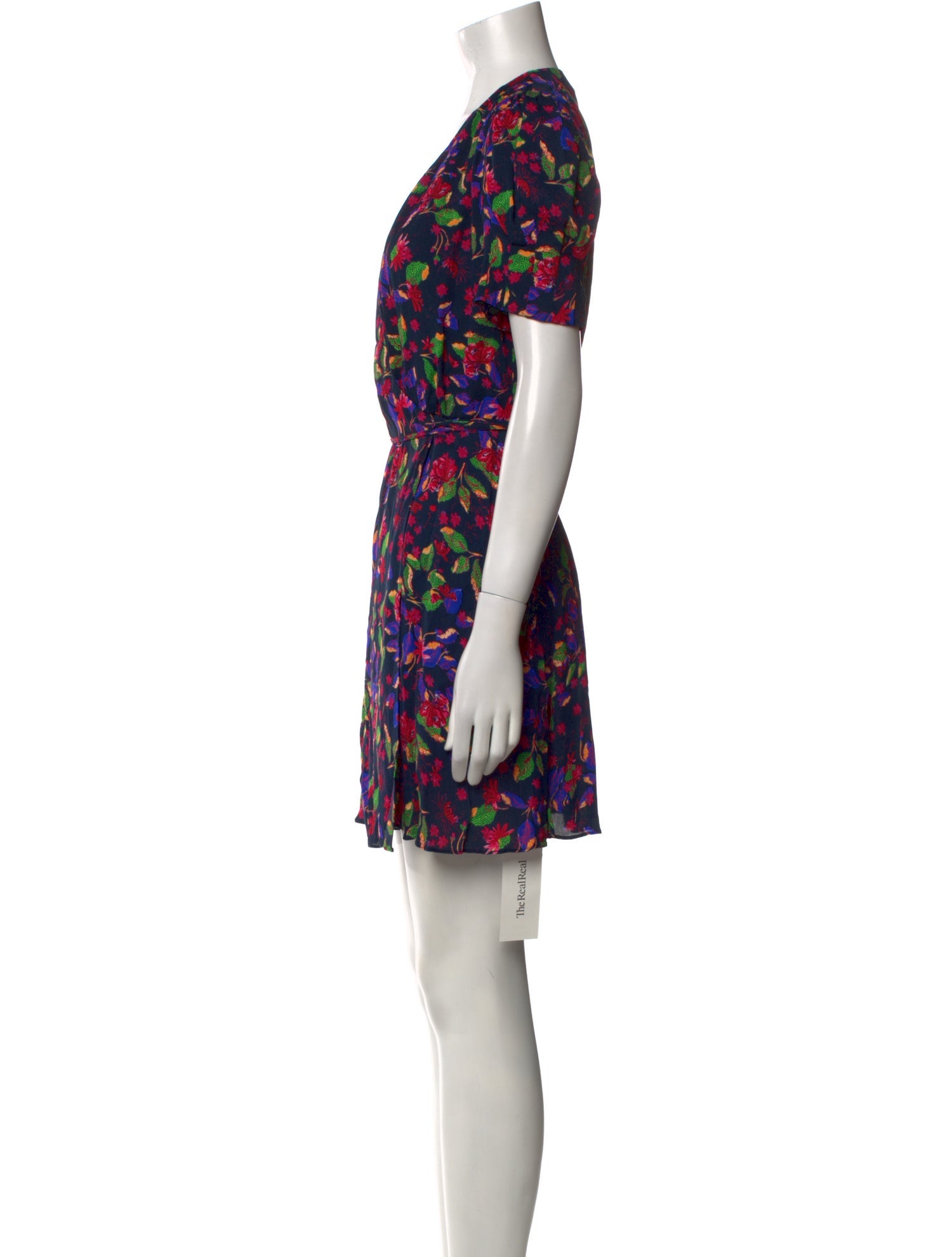 Saloni Floral Print Mini Dress